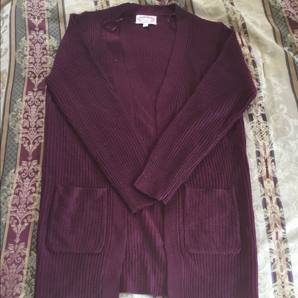 AMBIANCE.....Dark purple sweater